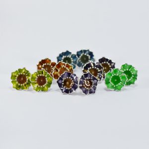 Topos Flor / Flower Stud Earrings