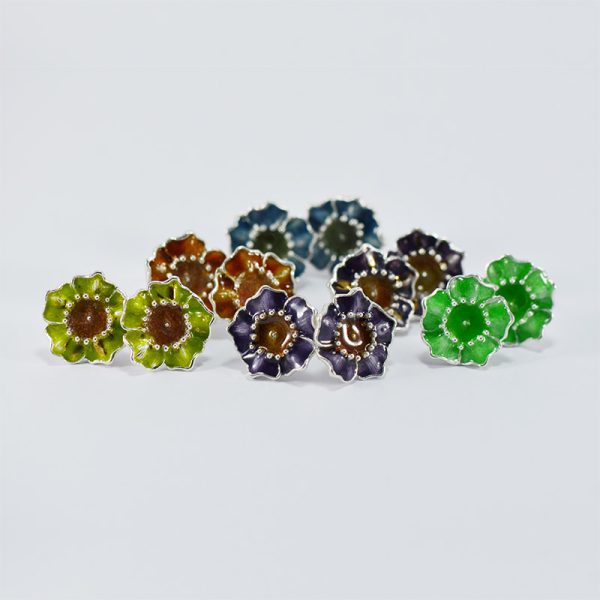 Topos Flor / Flower Stud Earrings
