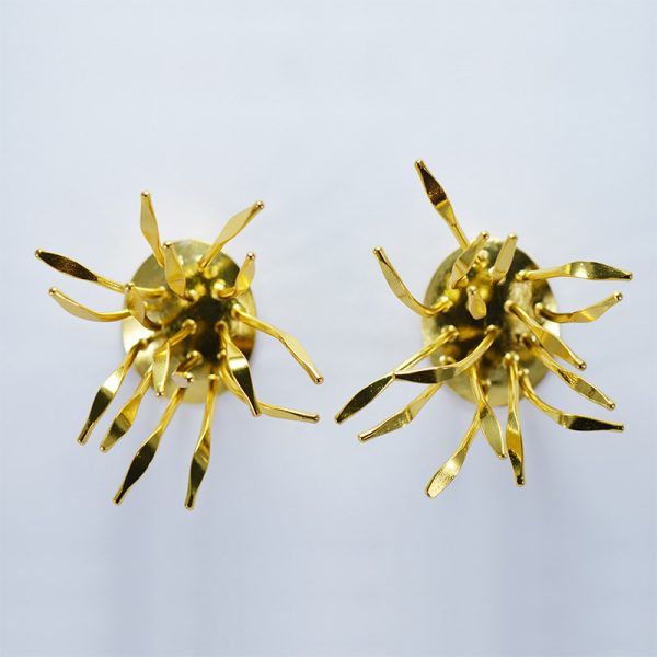 Topos Diente de León / Dandelion Stud Earrings - Image 2