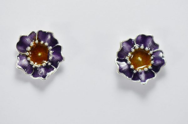 Topos Flor / Flower Stud Earrings - Image 6