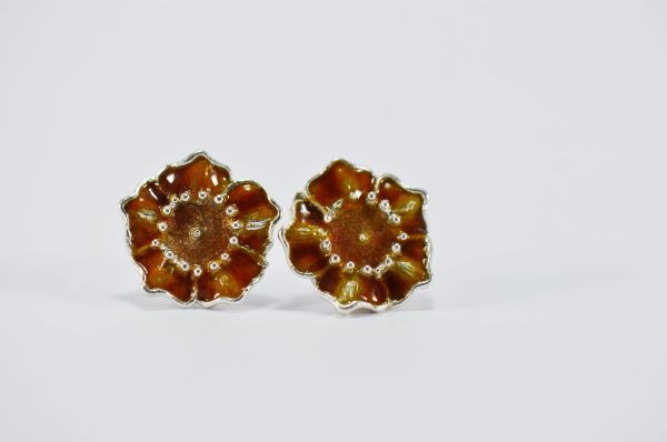 Topos Flor / Flower Stud Earrings - Image 5