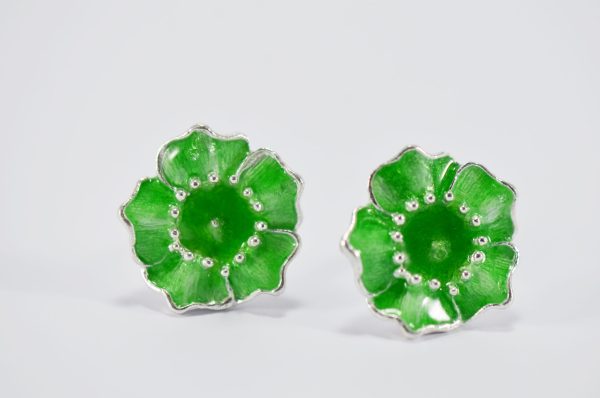 Topos Flor / Flower Stud Earrings - Image 3