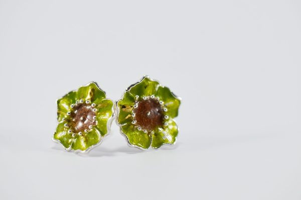 Topos Flor / Flower Stud Earrings - Image 4